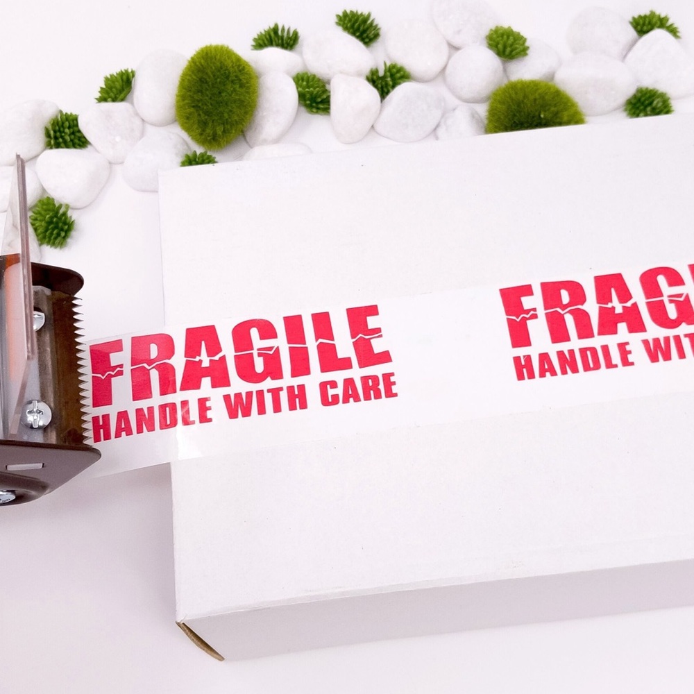 CLEARANCE Fragile Tape 2"Wide x 110 yards FIRM - Picture 4 of 5
